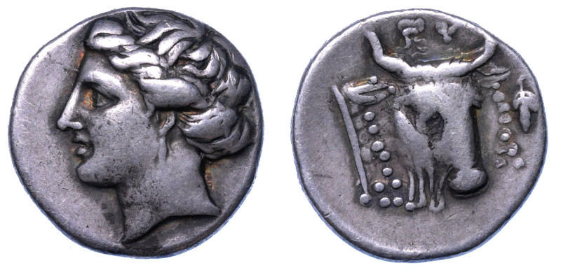 EUBEA - LEGA EUBEA. ERETRIA.

Dracma, 304-290 a.C.

Testa della ninfa Eubea ...