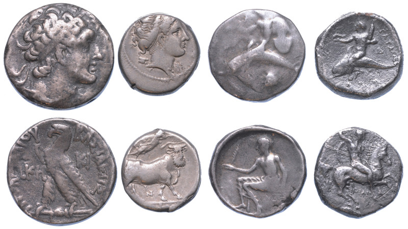 AREA GRECA. Lotto di quattro monete.



Monetazione in argento: TARANTO. 2 e...
