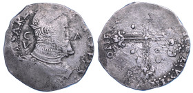 CAGLIARI. FILIPPO II D’ASBURGO, 1556-1598. 5 Reali Maltagliato.