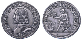 FERRARA. ALFONSO I D'ESTE, 1505-1534. Testone.