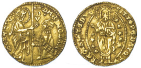 GENOVA COLONIE - CHIOS. FILIPPO MARIA VISCONTI, 1421-1435. Imitazione orientale del ducato veneziano.