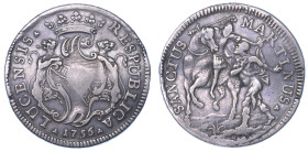 LUCCA. REPUBBLICA, 1369-1799. Scudo 1756.
