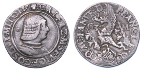 MILANO. GALEAZZO MARIA SFORZA, 1466-1476. Testone o lira.