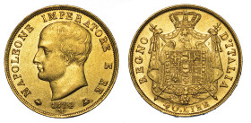 MILANO. NAPOLEONE I, 1805-1814. 40 Lire 1814.