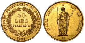 MILANO. GOVERNO PROVVISORIO DI LOMBARDIA, 1848. 40 Lire 1848.