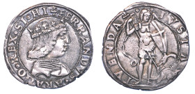 NAPOLI. FERDINANDO I D'ARAGONA, 1458-1494 Coronato.