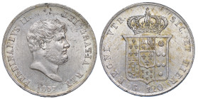 NAPOLI. FERDINANDO II DI BORBONE, 1830-1859. Piastra da 120 Grana 1857.