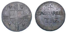 REGNO DI SARDEGNA. VITTORIO EMANUELE I DI SAVOIA, 1802-1821. Da 3 Cagliaresi.