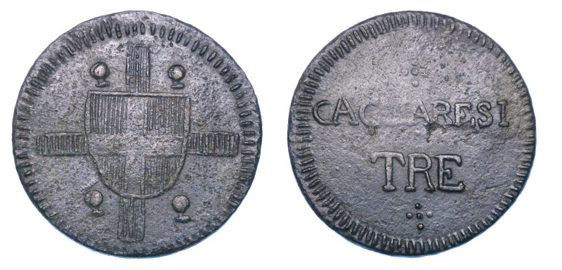 REGNO DI SARDEGNA. VITTORIO EMANUELE I DI SAVOIA, 1802-1821.

Da 3 Cagliaresi....