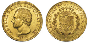 REGNO DI SARDEGNA. CARLO FELICE DI SAVOIA, 1821-1831. 80 Lire 1825. Torino.