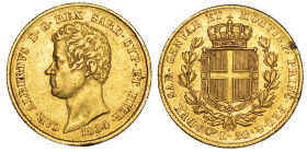 REGNO DI SARDEGNA. CARLO ALBERTO DI SAVOIA, 1831-1849. 20 Lire 1834. Torino.