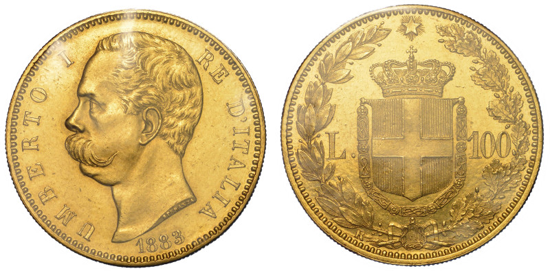 REGNO D'ITALIA. UMBERTO I DI SAVOIA, 1878-1900.

100 Lire 1883.

Testa a s. ...