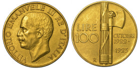 REGNO D'ITALIA. VITTORIO EMANUELE III DI SAVOIA, 1900-1946. 100 Lire 1923. Fascio.