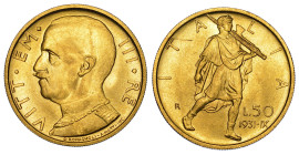 REGNO D'ITALIA. VITTORIO EMANUELE III DI SAVOIA, 1900-1946. 50 lire 1931/A. IX. Littore.