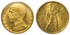REGNO D'ITALIA. VITTORIO EMANUELE III DI SAVOIA, 1900-1946. 50 Lire 1933/A. XI. Littore.