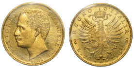 REGNO D'ITALIA. VITTORIO EMANUELE III DI SAVOIA, 1900-1946. 20 Lire 1905. Aquila.
