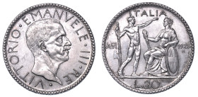 REGNO D’ITALIA. VITTORIO EMANUELE III DI SAVOIA, 1900-1946. 20 Lire 1928/VI. Littore.