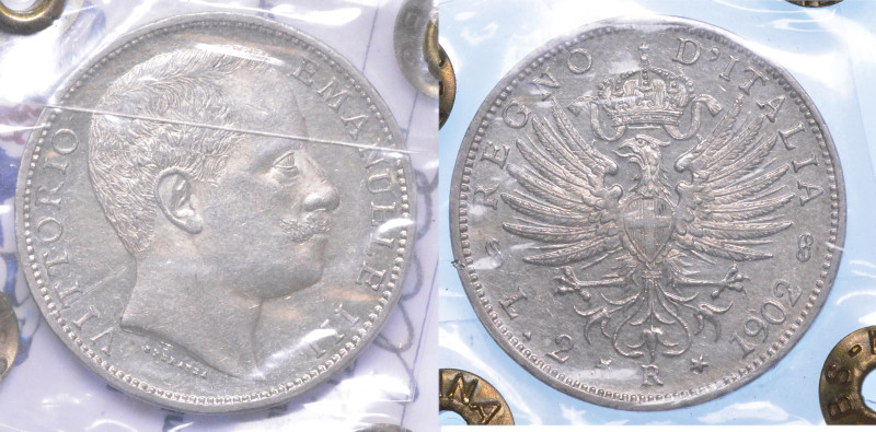 REGNO D'ITALIA. VITTORIO EMANUELE III DI SAVOIA, 1900-1946.

2 Lire 1902. Aqui...