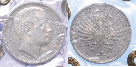 REGNO D'ITALIA. VITTORIO EMANUELE III DI SAVOIA, 1900-1946. 2 Lire 1902. Aquila Sabauda.