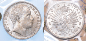 REGNO D'ITALIA. VITTORIO EMANUELE III DI SAVOIA, 1900-1946. 2 Lire 1906. Aquila Sabauda.