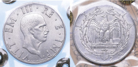 REGNO D'ITALIA. VITTORIO EMANUELE III DI SAVOIA, 1900-1946. 2 Lire 1943. Impero.