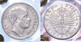 REGNO D'ITALIA. VITTORIO EMANUELE III DI SAVOIA, 1900-1946. Lira 1905. Aquila Sabauda.