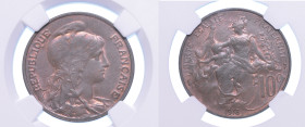 FRANCIA. TROISIEME REPUBLIQUE, 1870-1940. 10 Centimes 1913.