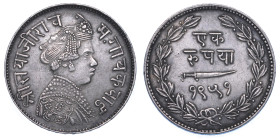 INDIA - BARODA. SAYAJI RAO III,1875-1938. Rupee anno 1951 (1894).