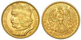 POLONIA. REPUBBLICA, 1919-1939. 10 Zlotych 1925. Varsavia. Commemorazione del 900° anniversario della fondazione della Polonia.