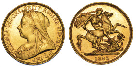 REGNO UNITO. VICTORIA, 1837-1901. 2 Pounds 1893.