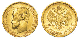 RUSSIA. NIKOLAJ II, 1894-1917. 5 Rubli 1900.