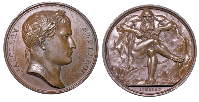 MILANO. NAPOLEONE, 1805-1814.

Medaglia in bronzo 1807. Realizzazione della st...