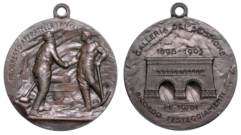 MILANO. GALLERIA DEL SEMPIONE.

Medaglia in bronzo. Ricordo dei festeggiamenti...