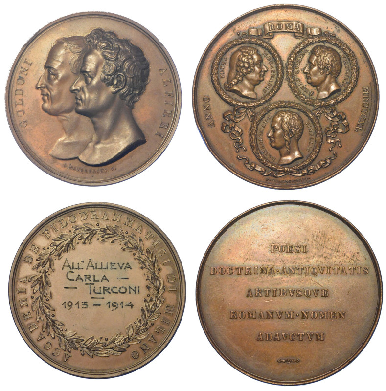 ITALIA. Lotto di due medaglie.



Medaglia in bronzo 1840. A celebrazione de...