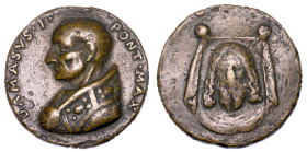 ROMA. DAMASO I, 366-384. Medaglia di restituzione in bronzo.
