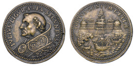 STATO PONTIFICIO. GIULIO II (Giuliano della Rovere), 1503-1513. Medaglia di restituzione coniata (metà del XVII secolo). Costruzione della Rocca Giuli...