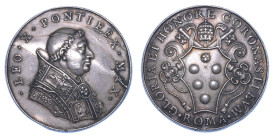 STATO PONTIFICIO. LEONE X (Giovanni de' Medici), 1513-1521. Medaglia di restituzione. Elezione al pontificato.