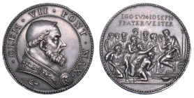 STATO PONTIFICIO. CLEMENTE VII, (Giulio Zanobi di Giuliano de' Medici), 1523-1534. Medaglia in argento s.d. La restaurazione dei Medici a Firenze.