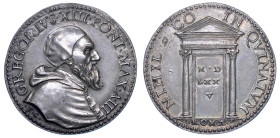 STATO PONTIFICIO. GREGORIO XIII (Ugo Boncompagni), 1572-1585. Medaglia in argento 1575/A. III. Anno Santo.