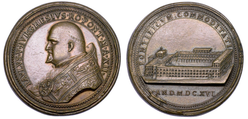 STATO PONTIFICIO. PAOLO V (Camillo Borghese), 1605-1621.

Medaglia annuale in ...