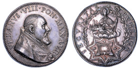 STATO PONTIFICIO. URBANO VIII (Maffeo Barberini), 1623-1644. Medaglia annuale in argento A. VII (1630). Costruzione del Forte Urbano a Castelfranco Em...