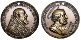 STATO PONTIFICIO. URBANO VIII (Maffeo Barberini), 1623-1644. Medaglia in bronzo A. XVII (1640).