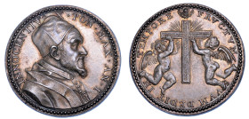 STATO PONTIFICIO. INNOCENZO X (Giovanni Battista Pamphilj), 1644-1655. Medaglia annuale in argento A. I. Elezione al pontificato.