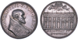 STATO PONTIFICIO. INNOCENZO X (Giovanni Battista Pamphilj), 1644-1655. Medaglia annuale in argento A. II. Costruzione del Palazzo Capitolino.