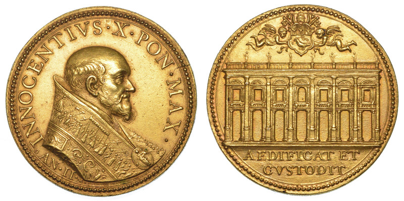 STATO PONTIFICIO. INNOCENZO X (Giovanni Battista Pamphilj), 1644-1655.

Medagl...