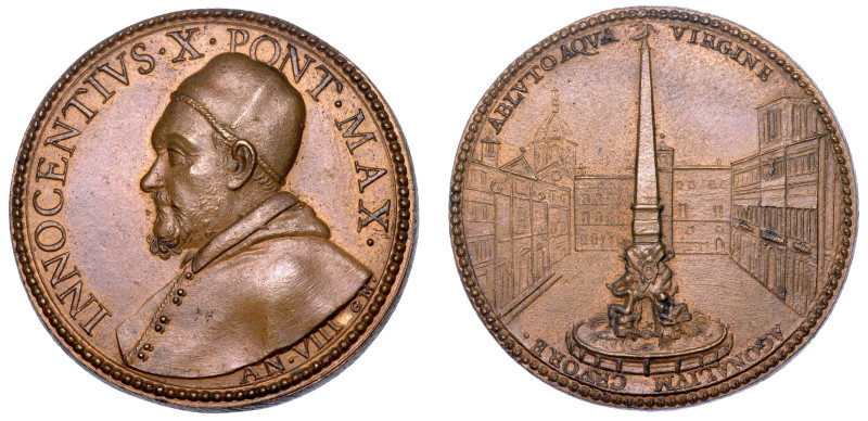 STATO PONTIFICIO. INNOCENZO X (Giovanni Battista Pamphilj), 1644-1655.

Medagl...