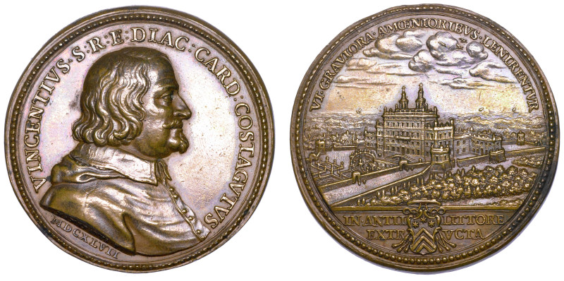 STATO PONTIFICIO. VINCENZO COSTAGUTI (Cardinale), 1643-1660.

Medaglia in bron...
