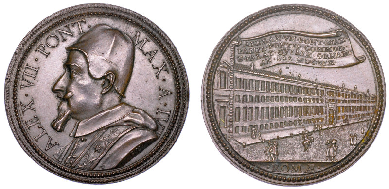 STATO PONTIFICIO. ALESSANDRO VII (Fabio Chigi), 1655-1667.

Medaglia annuale i...