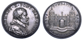 STATO PONTIFICIO. CLEMENTE X (Emilio Altieri), 1670-1676. Medaglia annuale in argento 1672/A. III. La tribuna della Basilica di S. Maria Maggiore.