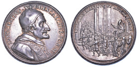 STATO PONTIFICIO. INNOCENZO XI (Benedetto Odescalchi), 1676-1689. Medaglia in argento 1676 (A. I). Elezione e incoronazione.